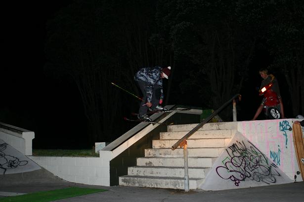 urban, towed-inn with scoota on fake grass