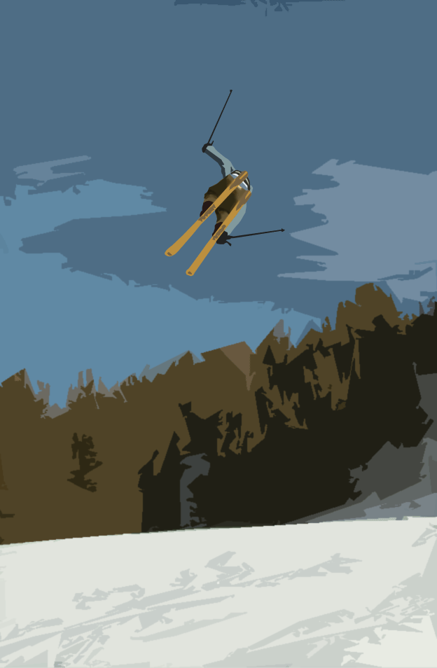 Vectorized Image, used a cutout filter on teh background cause I got lazy and it looked good.