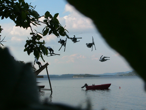 Very nice cork 7, yes? (water jump, sequence)