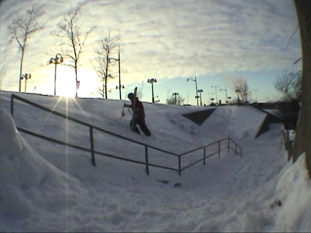 Vid grab of just a rail