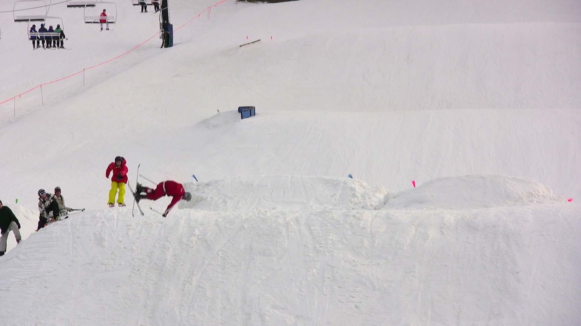 Video still: abe trying double corks