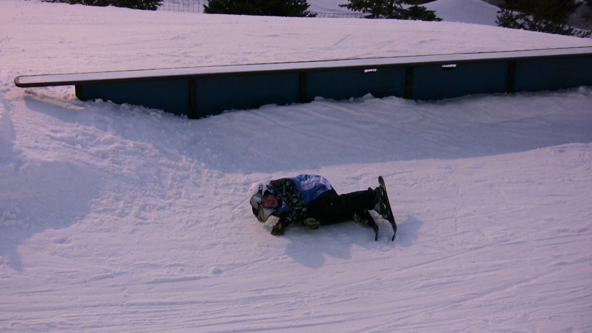 Video still: evan rocks the snowblades pt2