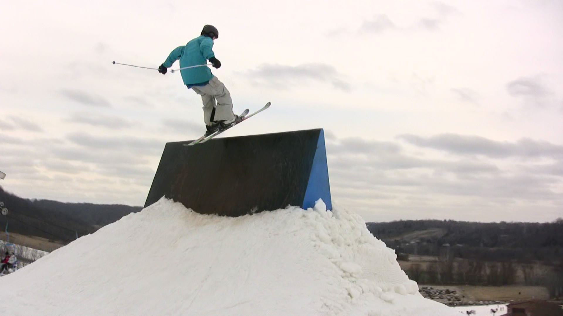 Video still: Sam on the wallride