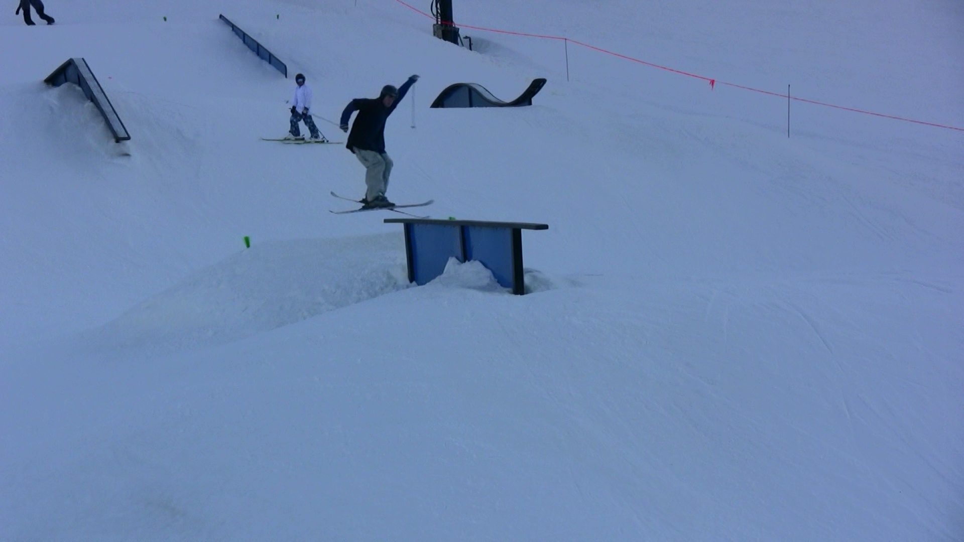 Video still: sam onto tall t rail
