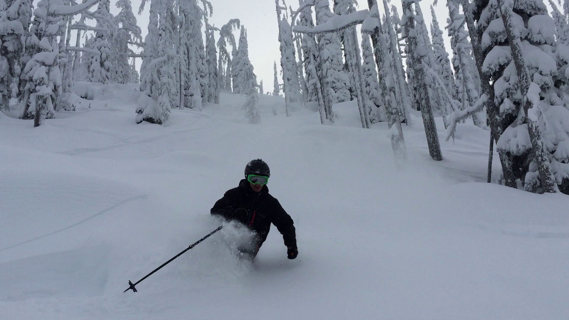 Waist deep powder