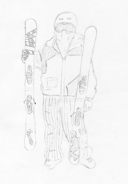 Waiting For Snow-sketch