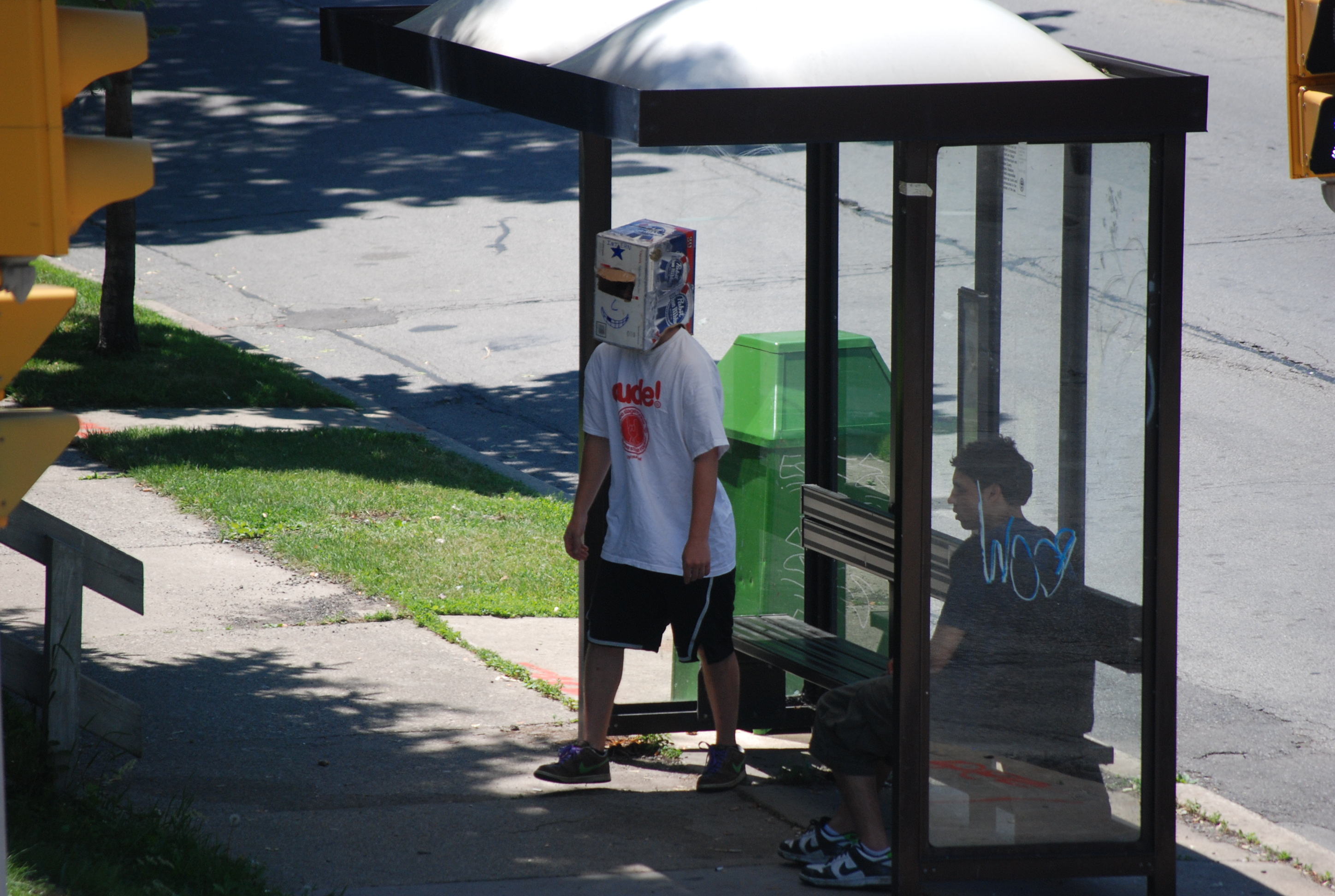Waiting for the bus