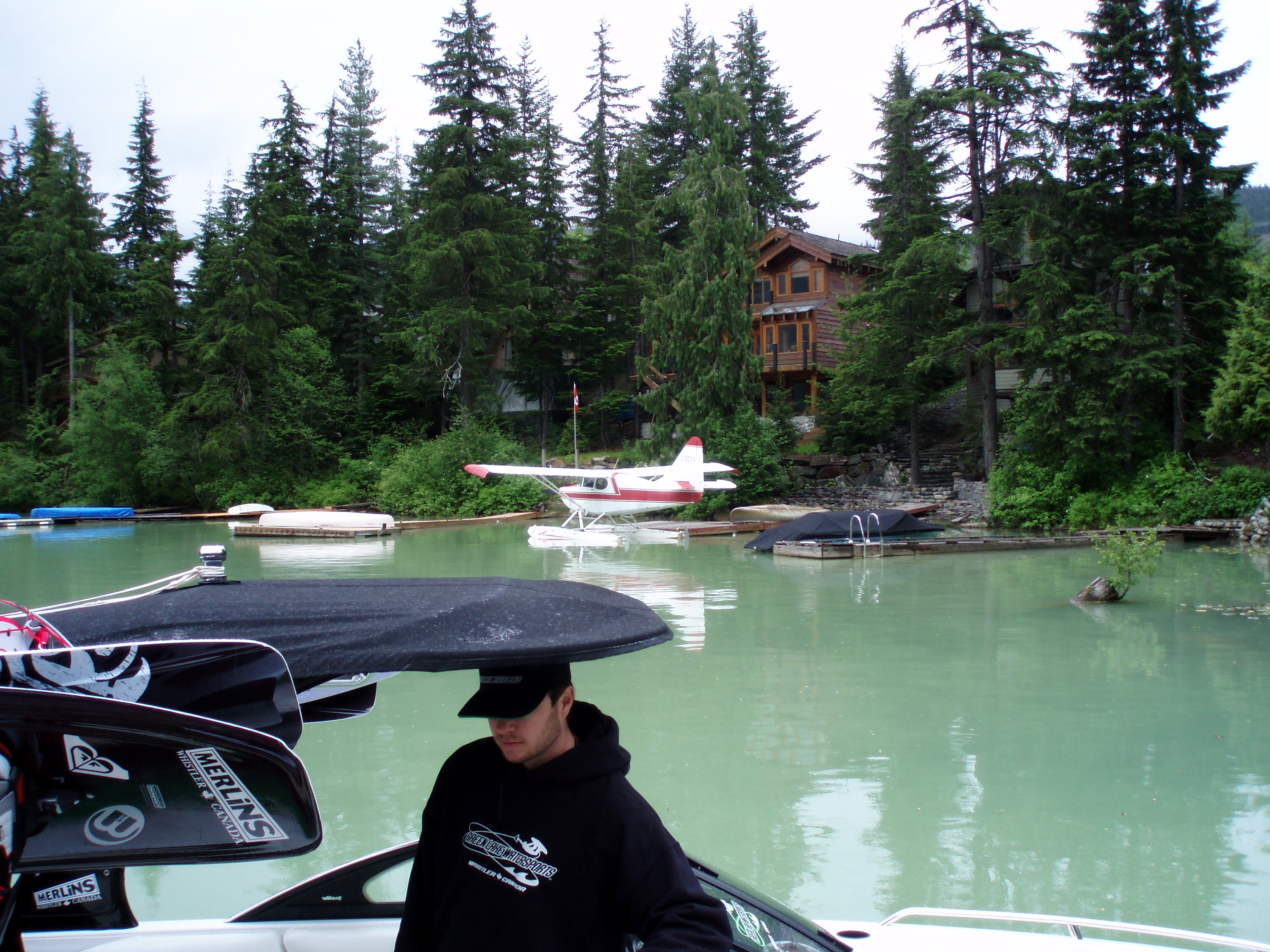 Wake boardin in Whistler