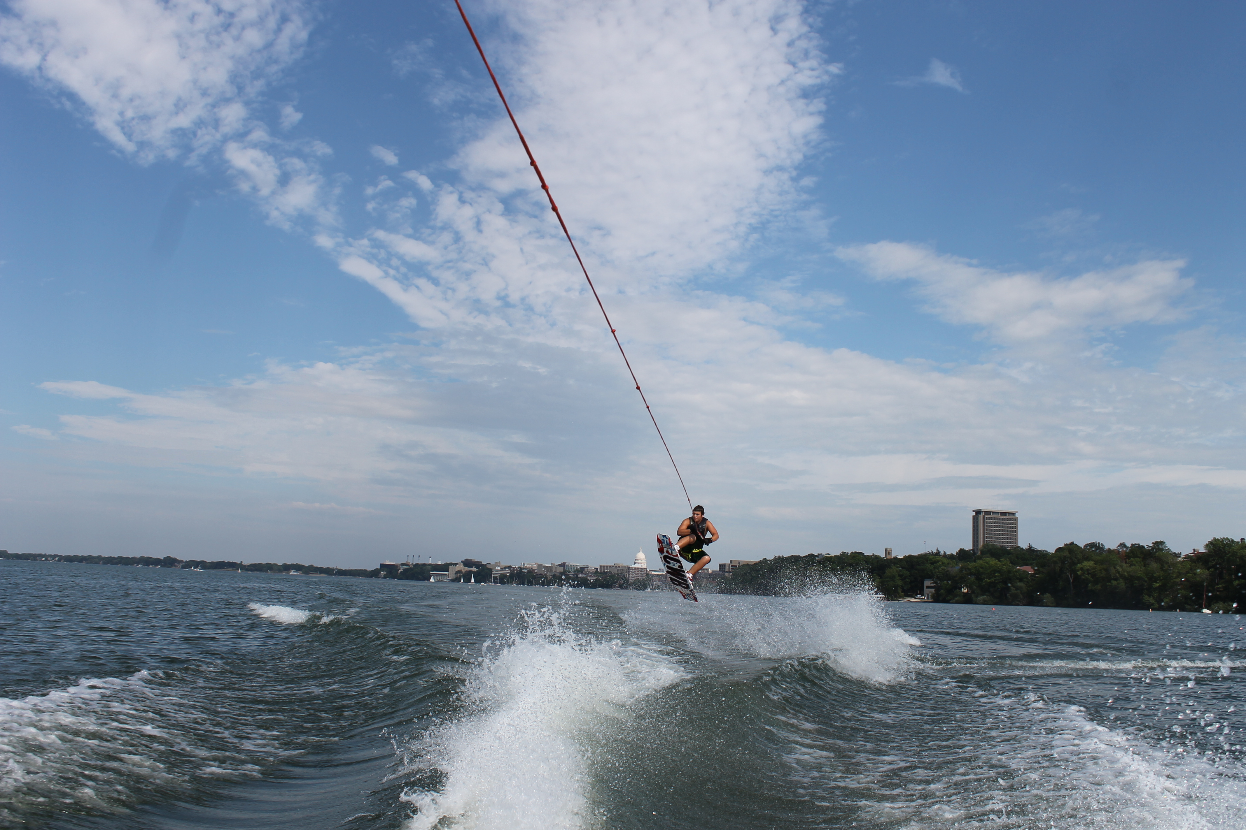 Wakeboading in Wisco