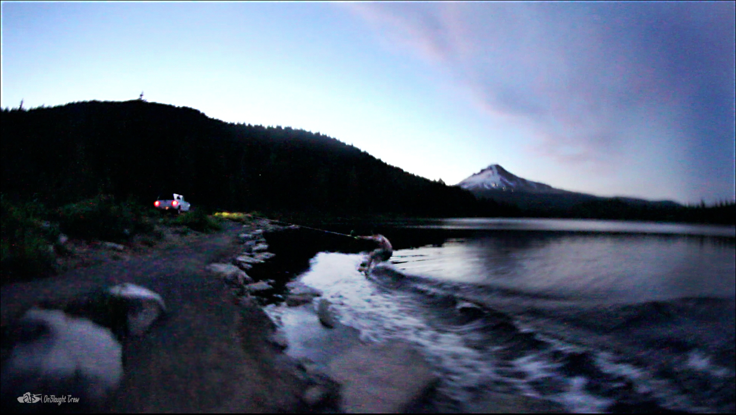 Wakeskating in Trillium Lake
