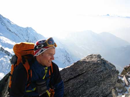 Watching the sun set from the refuge