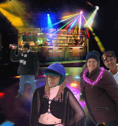 We all decided to have a little fun at the Night club!