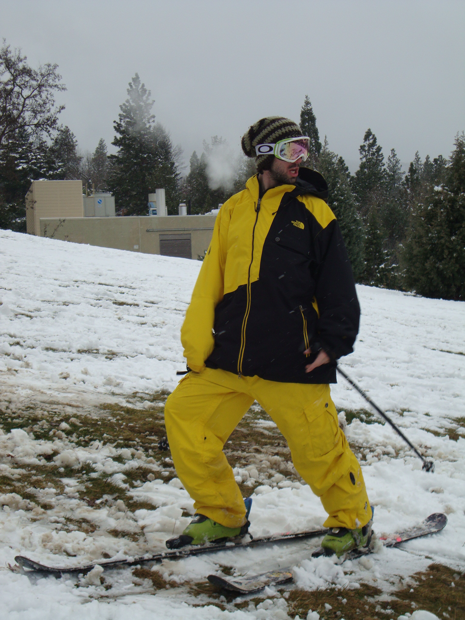 We sometimes get snow in Oregon.