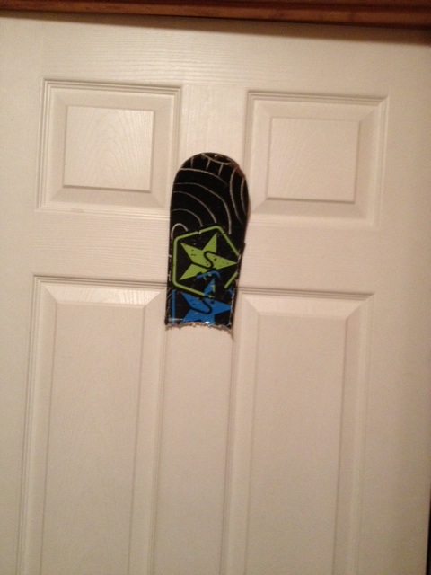 What's left of my skis.