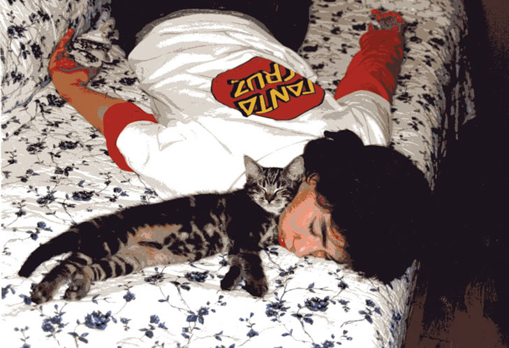 When he was a kitten...