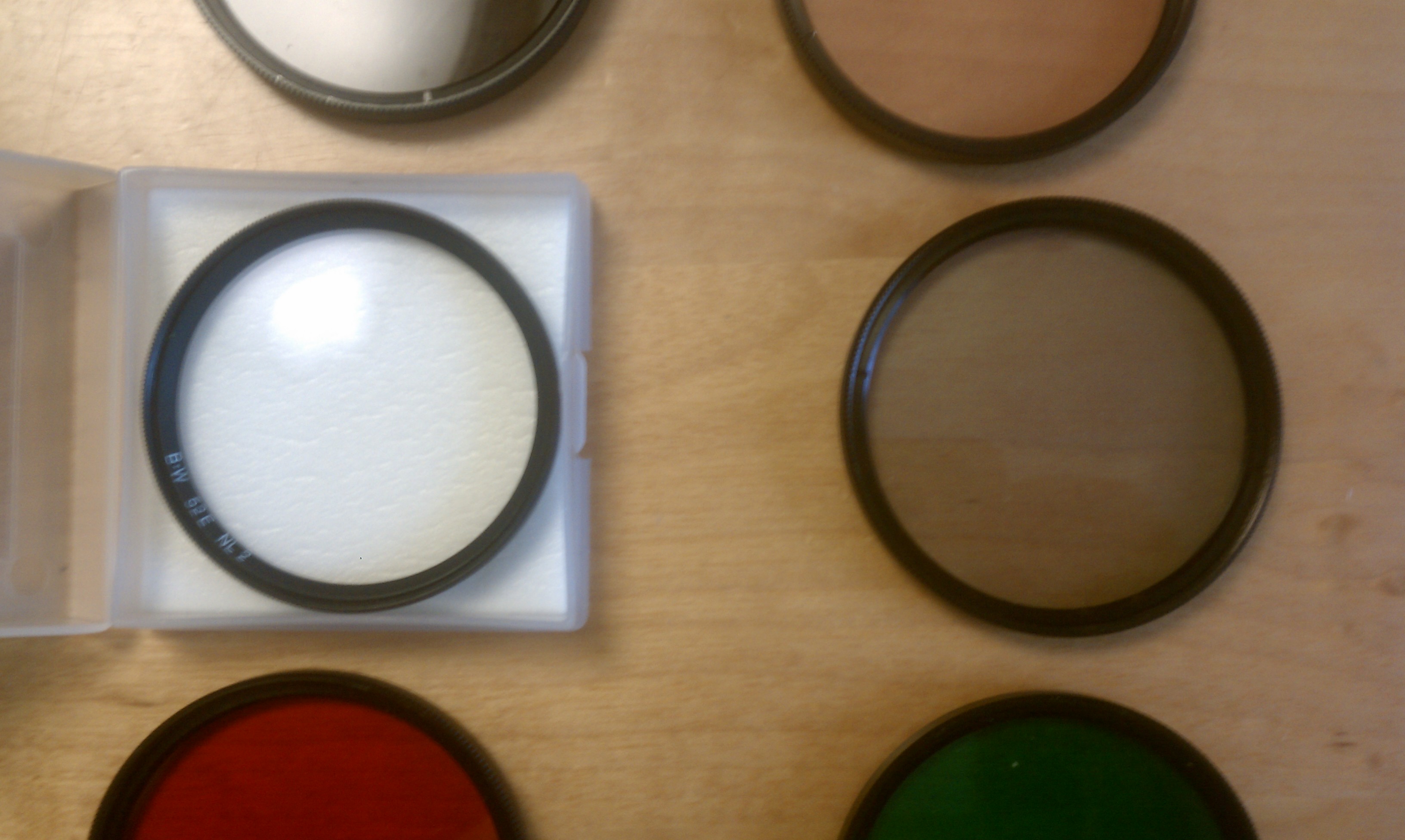 White and light brown