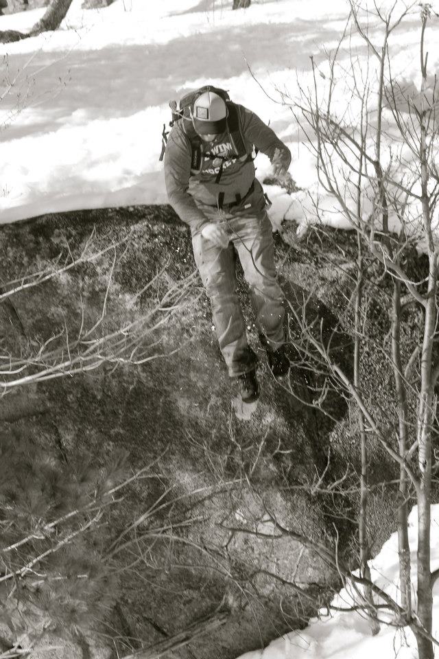 Who needs skis to drop cliffs