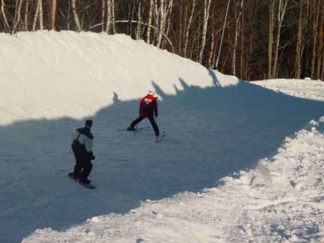 why does he feel the urge to snow plow through the pipe?