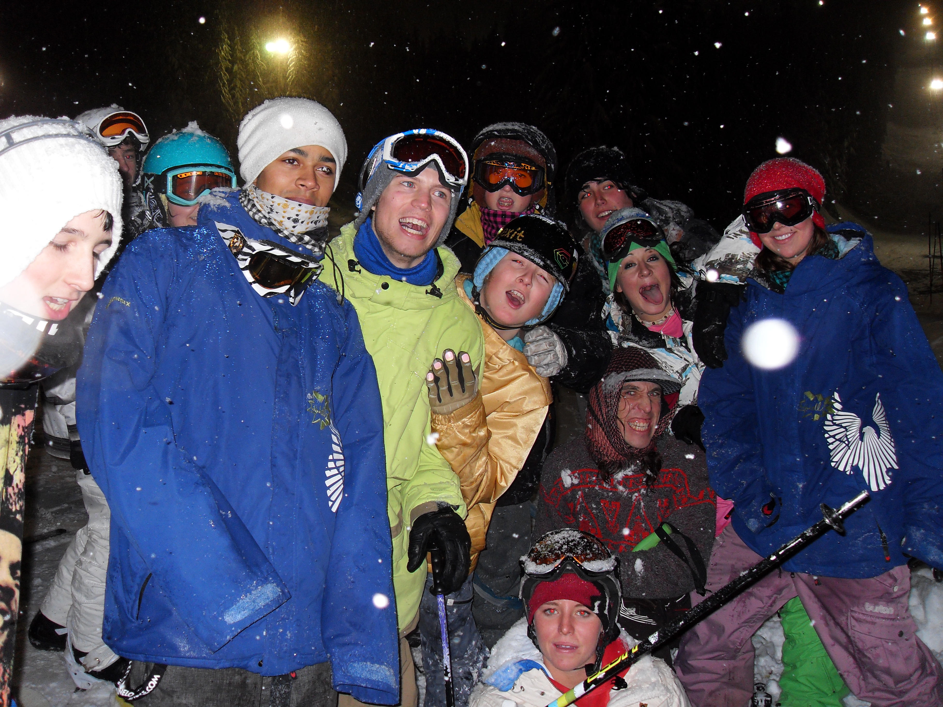 Windells Campers Skiing in the New Year