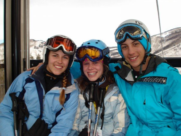 With my cousin and friend