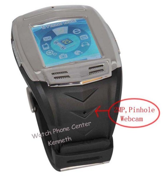 With pinhole camera wrist mobile phone