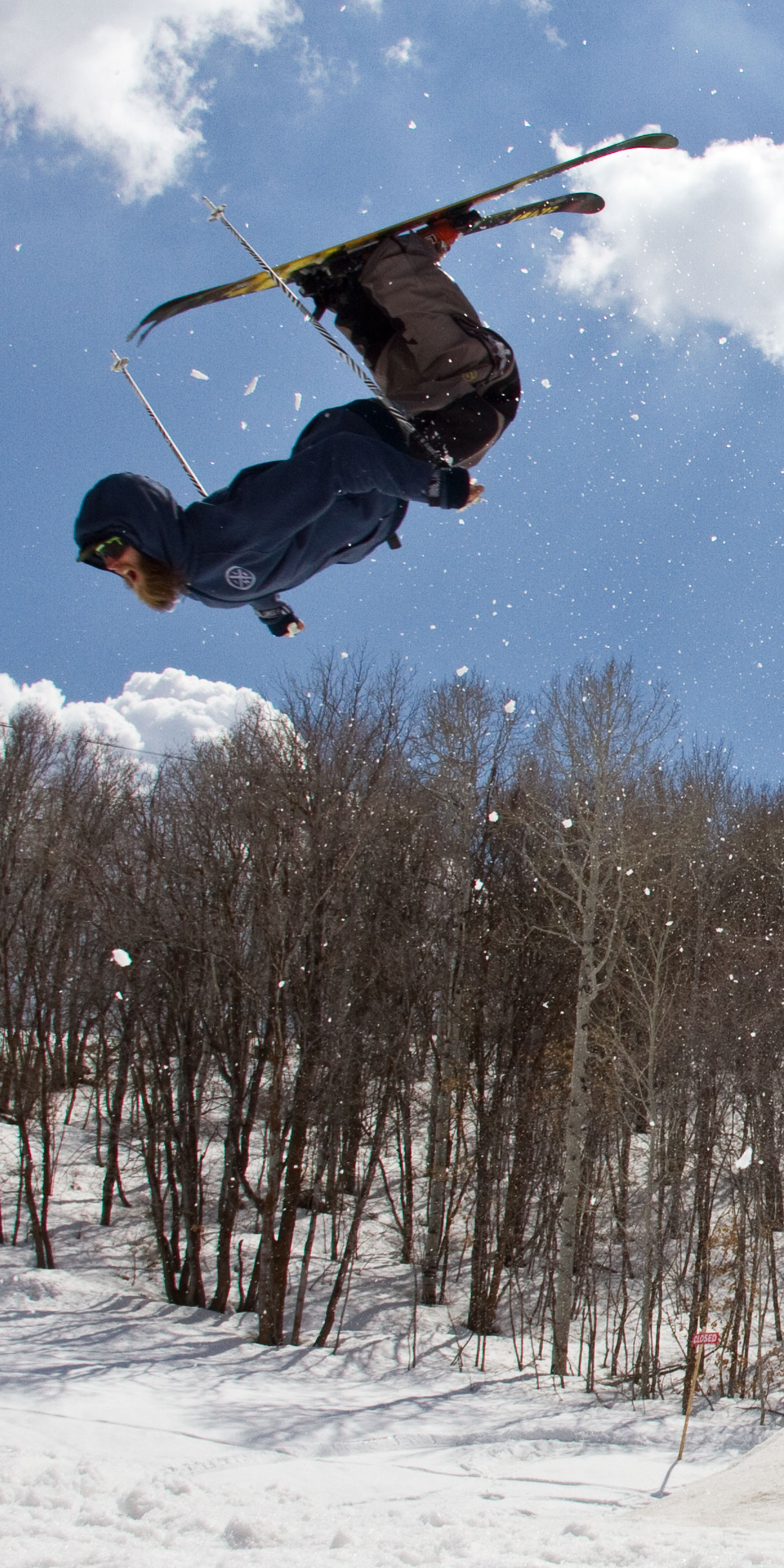 Witt Foster Beard Flip at the Line Skis Shoot