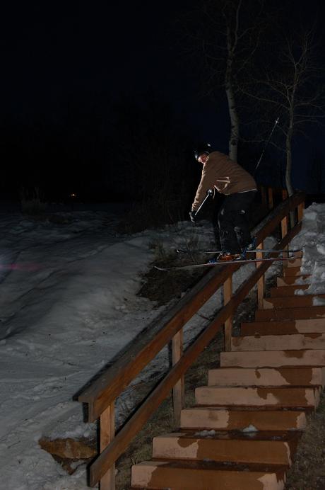 Wood Rail at night angle 3