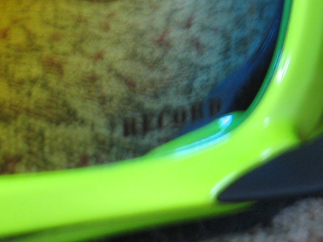 Writing on lense for trade