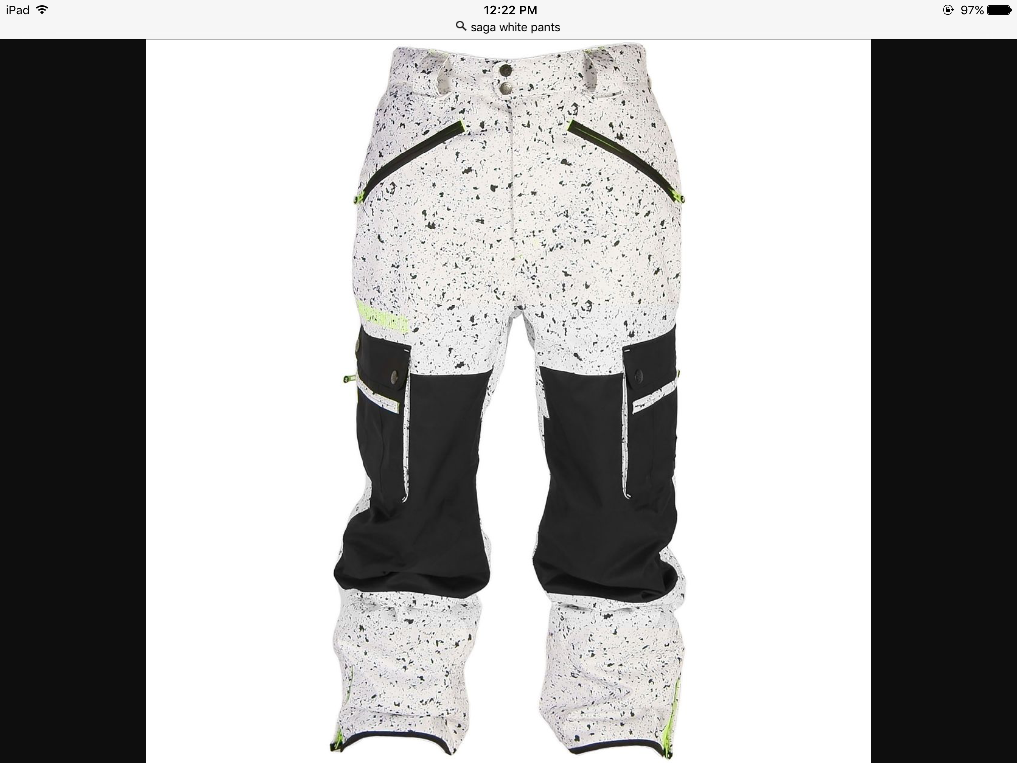 WTB//saga outerwear white speckled anomies//