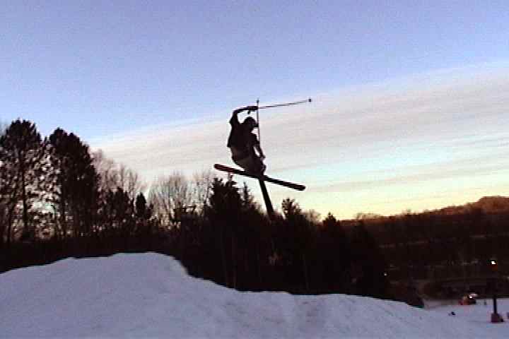 x tail grab on a small kicker