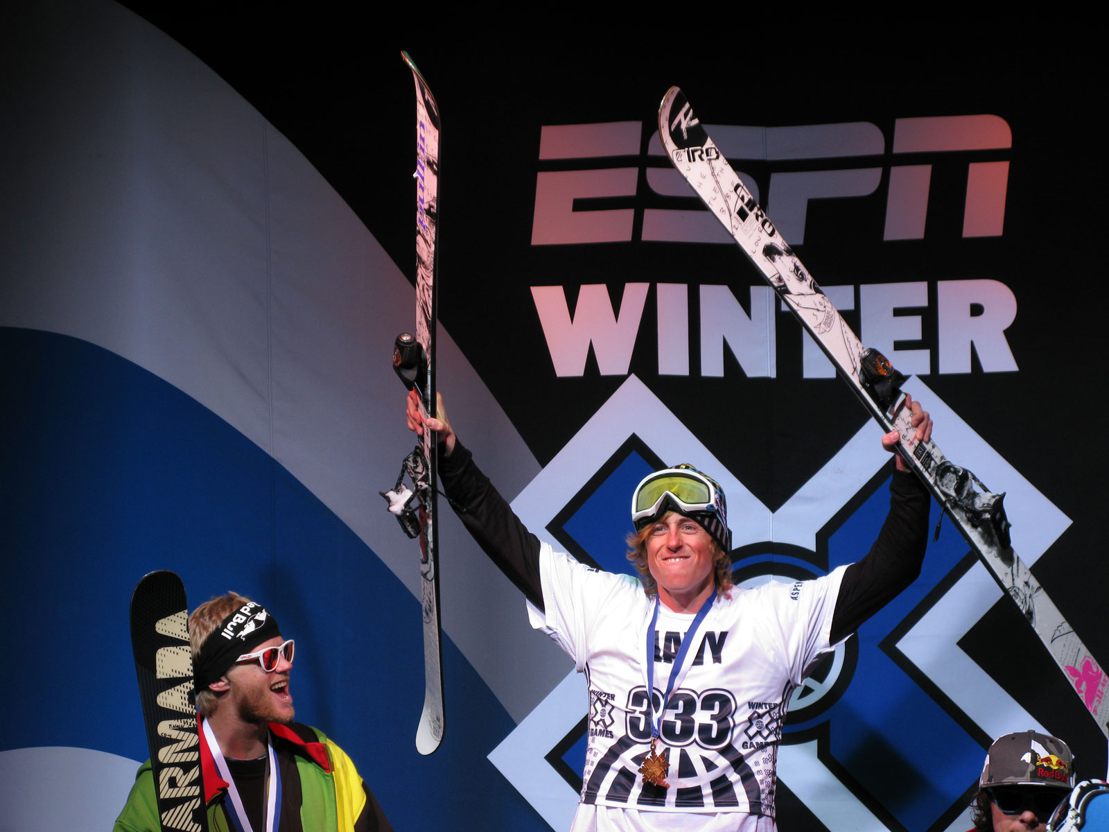 Xavier on the podium