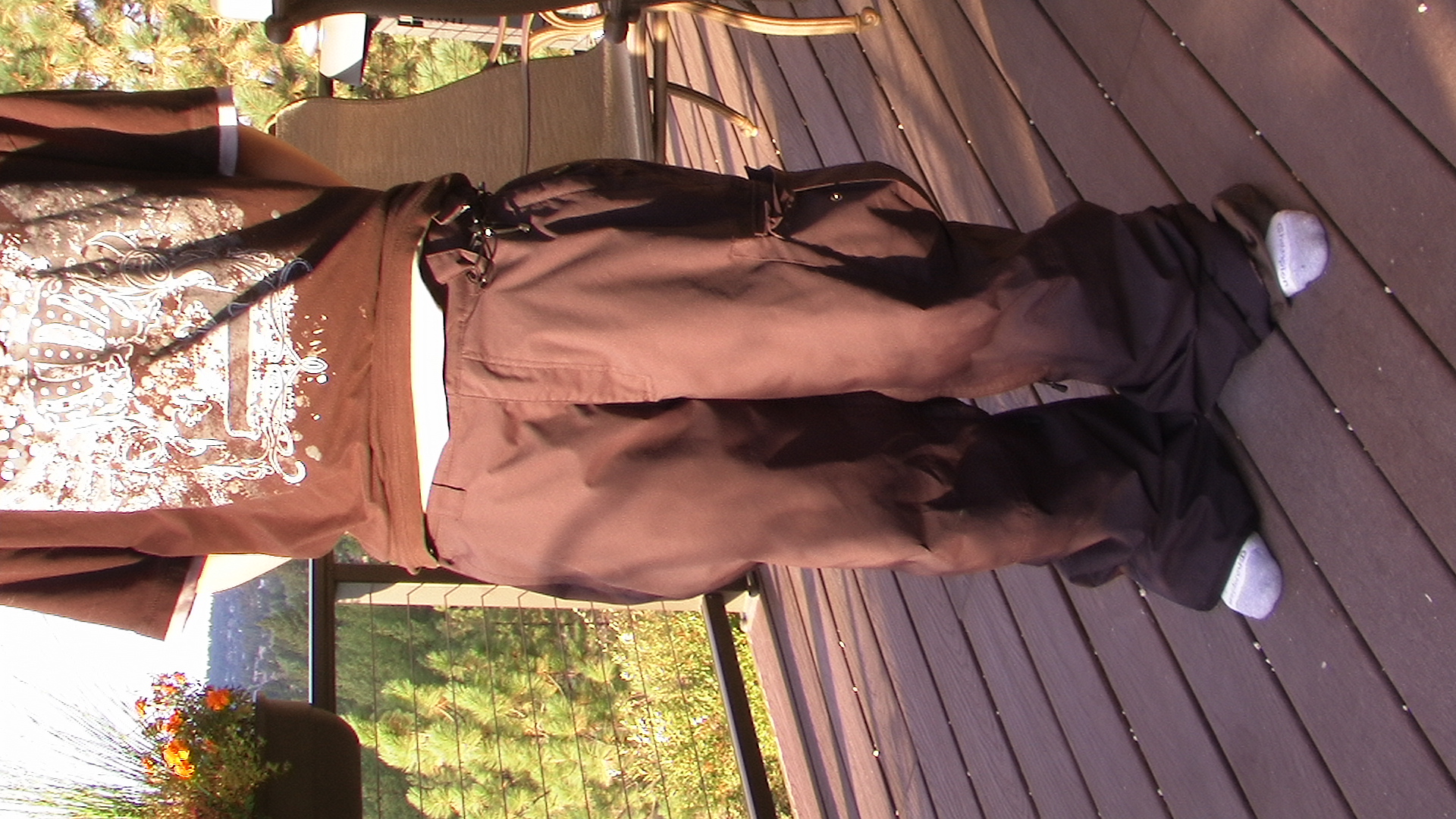 XL black orage pants for sale