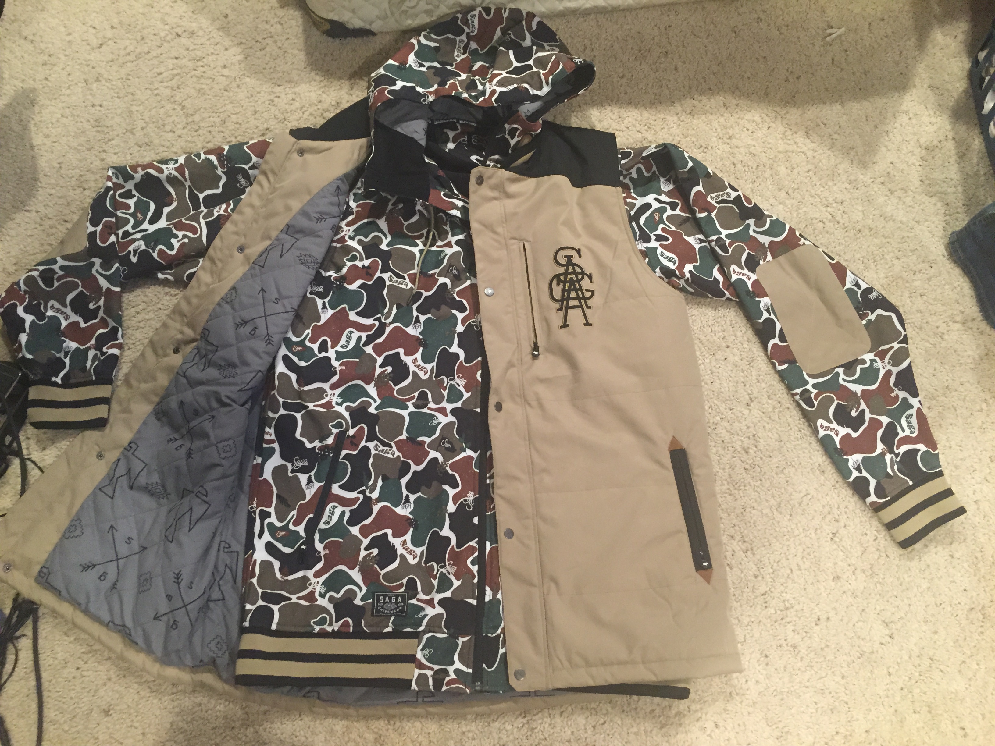 XXL Saga Puff/Poly Combo Union Camo/Tan