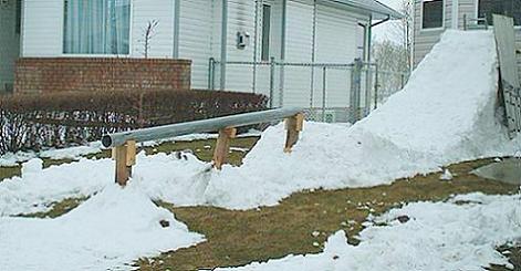 Yard Rail Set up, Vids up in winter section