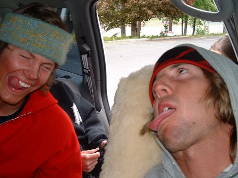 Zach Davison and Tim Durtschi discuss the day's events at Superpark