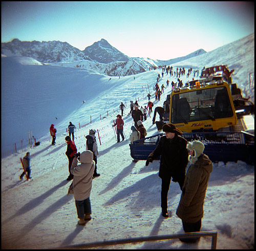 Zakopane, top station with Holga